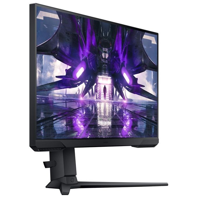 Samsung Monitor Gaming 24'' Odyssey G3 (S24AG320) Flat, 24'', 1920x1080 (Full HD), VA, 165 Hz, 1 ms, FreeSync Premium, HDMI, Display Port, Ingresso Audio, HAS, Pivot, Flicker Free, Eye Saver Mode