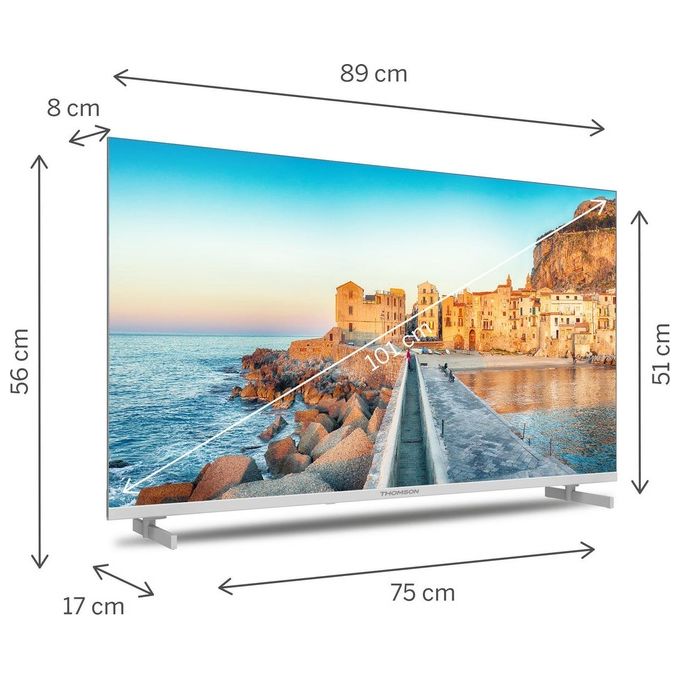 Thomson TV LED 40 Pollici Full HD Google TV Bianco