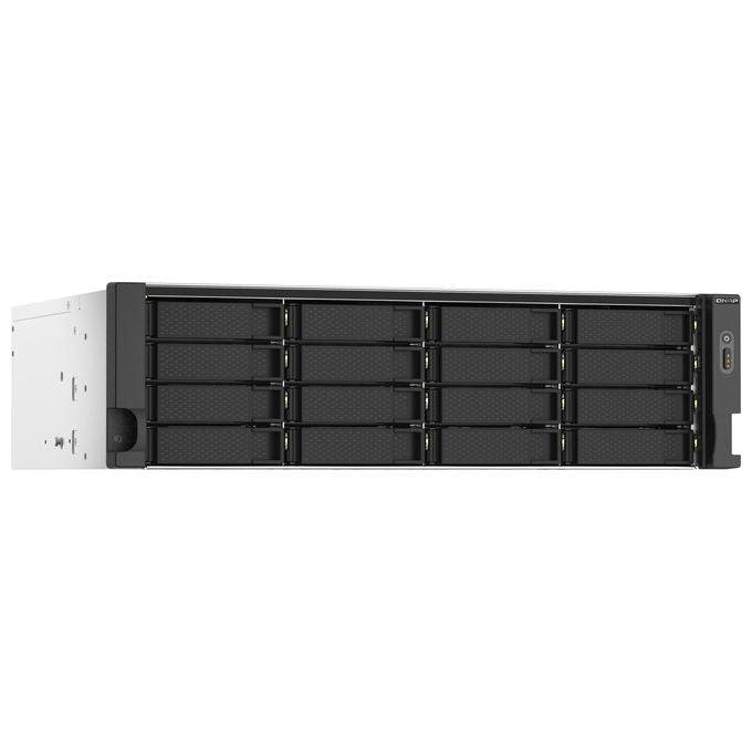 Qnap TS-1673AU-RP-16G Server Nas e di Archiviazione Armadio 3U Collegamento Ethernet Lan Nero-Grigio V1500b