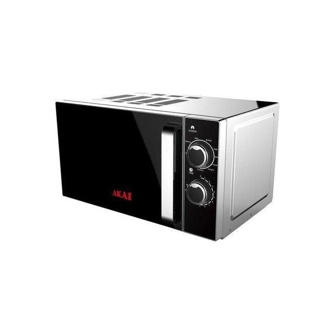 Akai AKMW201 Forno a Microonde con Grill Capacita' 20 Litri Potenza 700 W 5 Livelli di Potenza Funzione Combinata Nero