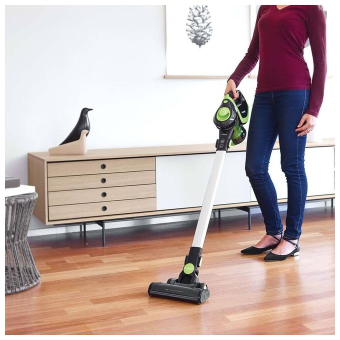 Polti PBEU0113 Forzaspira Slim SR110 Scopa Elettrica Senza Sacco Senza Filo 2 in 1 Capacita' 0,5 Litri Autonomia 50 min Filtro HEPA Verde-Nero