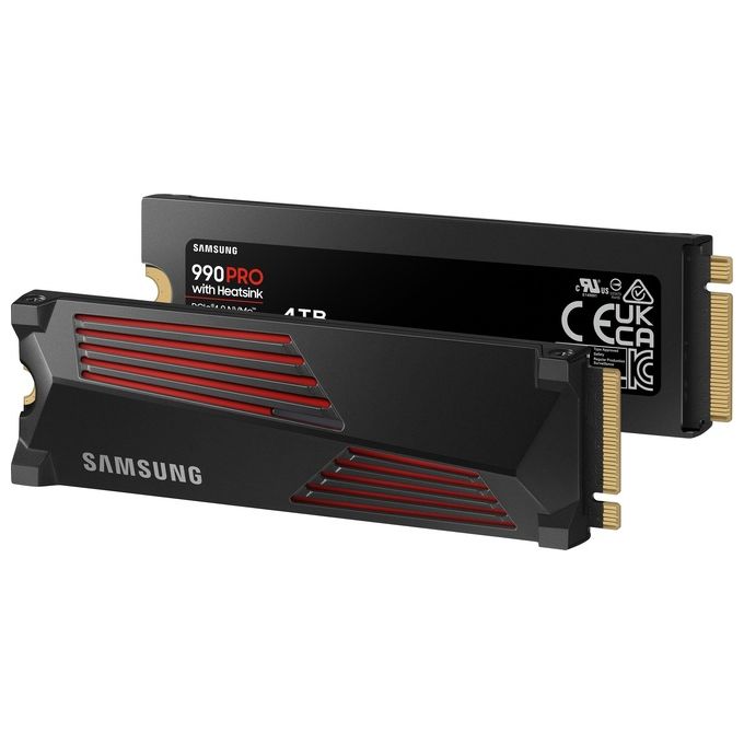 Samsung 990 PRO NVMe 4Tb con Dissipatore di Calore SSD Interno