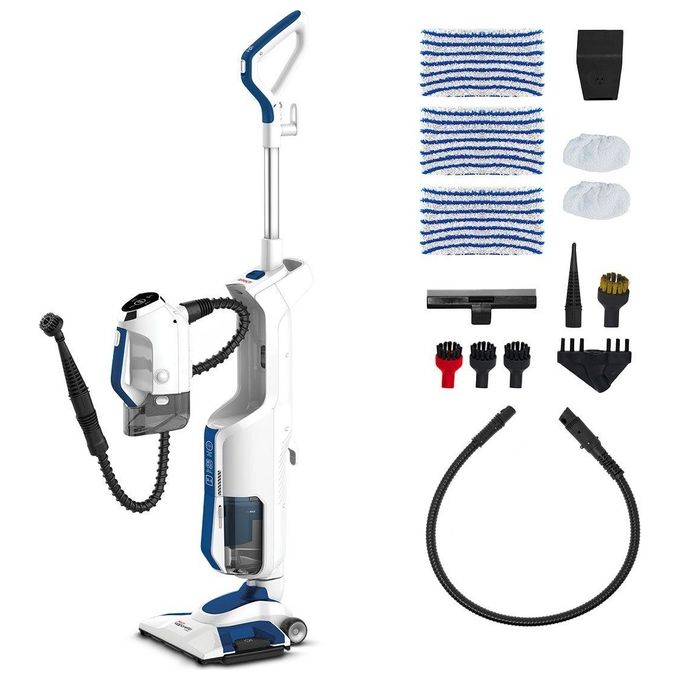 Polti Scopa Vapore 1700W 3in1 con Aspirazione 14 Accessori Blue