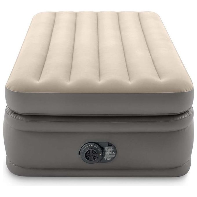Intex 64162ND Materasso Dura-Beam Prime Comfort Singolo con Pompa Elettrica Incorporata 99x191x51 cm Singolo Versione 2023