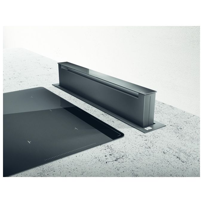 Elica PANDORA BL-F-90 Cappa Filtrante ad Incasso Classe energetica A Motore Interno Portata 680 m³-h 90 cm Nero Down Draft PRF0120979