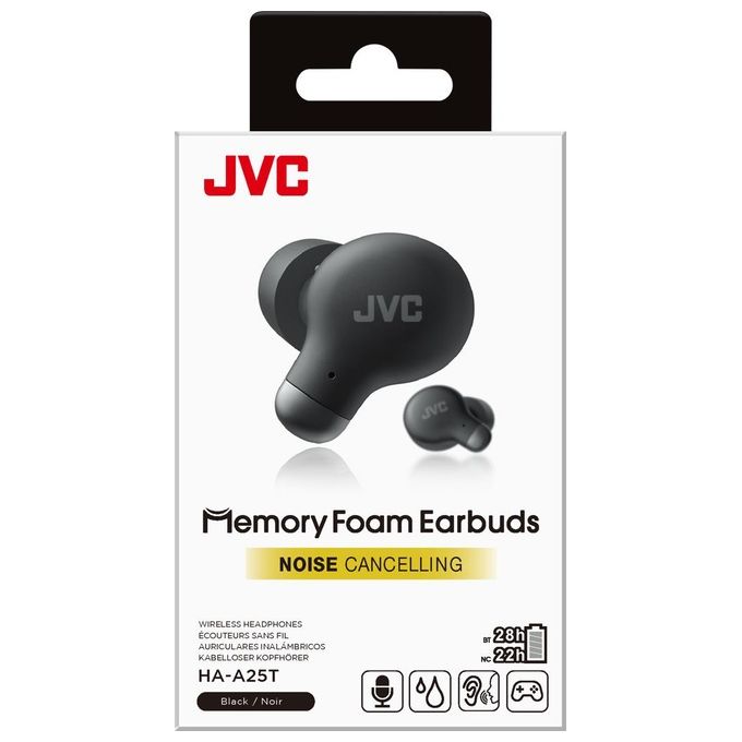 JVC HA-A25T Auricolare True Wireless Stereo (TWS) In-ear Musica e Chiamate Bluetooth Nero