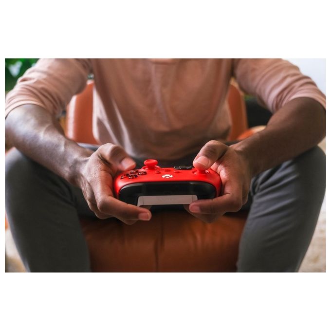 Microsoft Pulse Red Rosso Bluetooth-Usb Gamepad Analogico-Digitale per Xbox-Xbox One-Xbox Series S-Xbox Series X