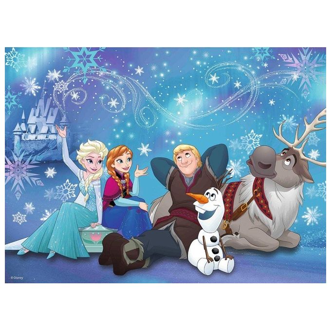 Ravensburger Puzzle 100 Pezzi Disney Frozen L'Incanto del Ghiaccio