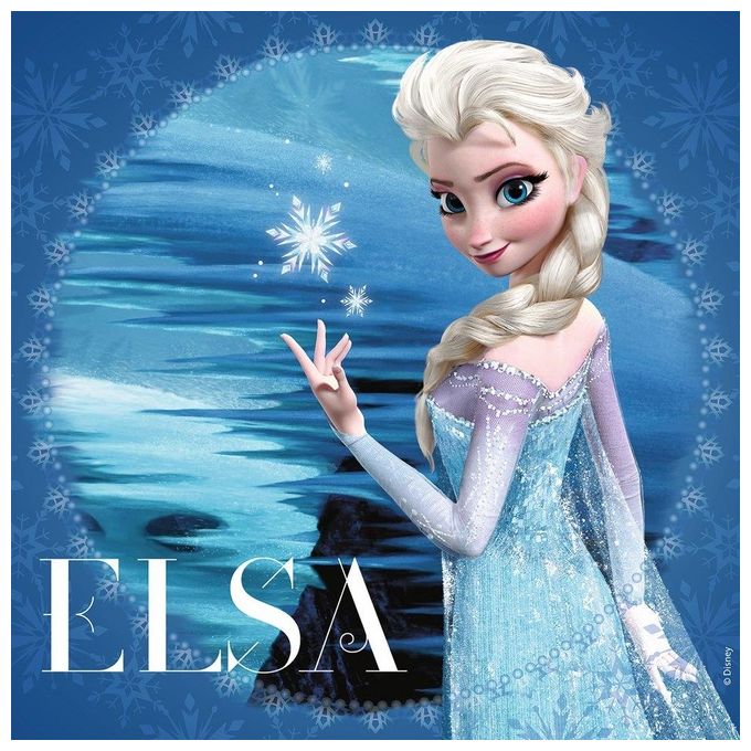 Puzzle 3X49 Frozen Elsa Anna Olaf
