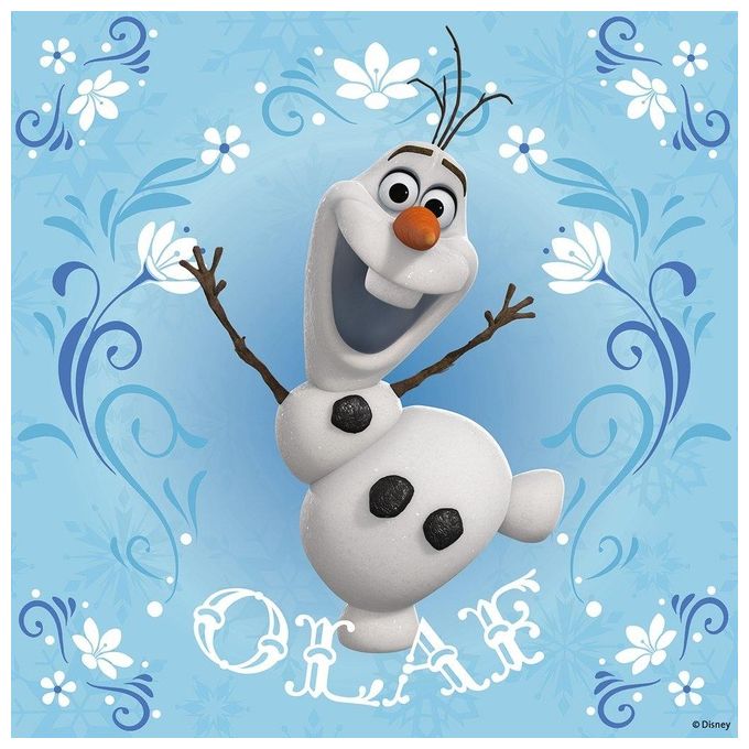 Puzzle 3X49 Frozen Elsa Anna Olaf