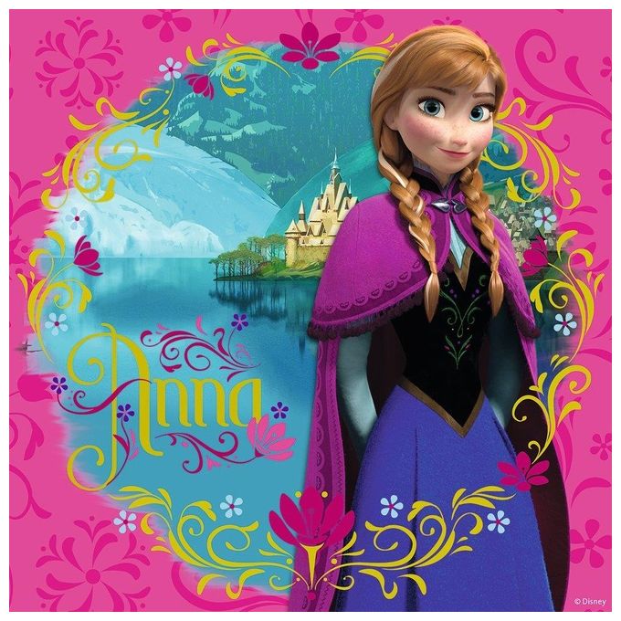 Puzzle 3X49 Frozen Elsa Anna Olaf