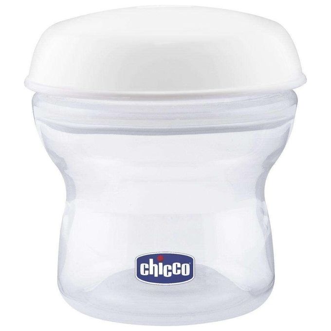 Chicco 00002257200000 Contenitore per la Conservazione del Latte Materno Inclusa Tettarella in Silicone Colore:Bianco