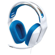 Logitech G335 Cuffie Gaming Cablate Microfono Flip to Mute Jack Audio da 3.5mm Bianco