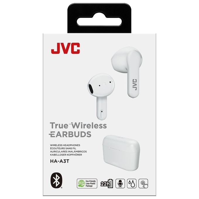 JVC HA-A3T Auricolari con Microfono Bluetooth Earbuds IPX4