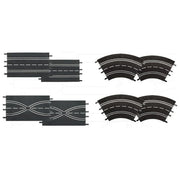 Carrera Slot - Accessorio Digital 1:24   1:32   Evolution - Extension Set - 2 Straights. 2 Lane Change Sections. 4 Curves 1 60o