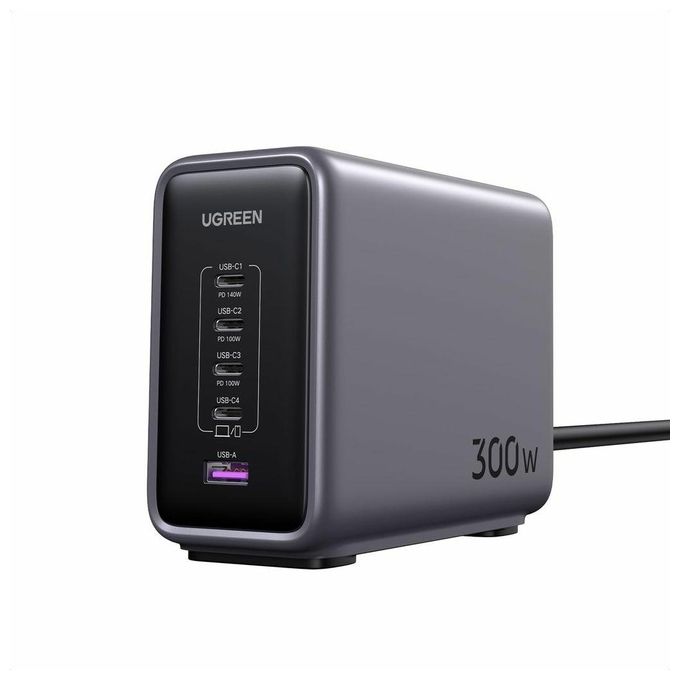 Ugreen Nexode 300W 5-Port PD GaN Caricabatterie Rapido