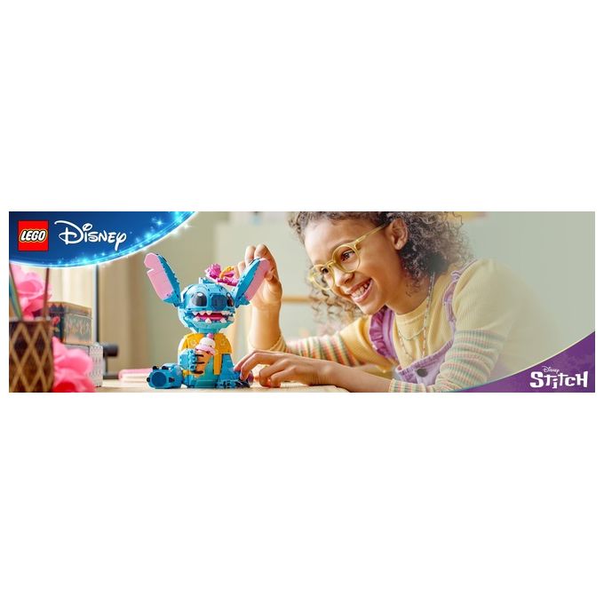 LEGO Disney 43249 Stitch, Gioco per Bambini 9+, Personaggio da Costruire con Parti Mobili, Idea Regalo Divertente dal Film