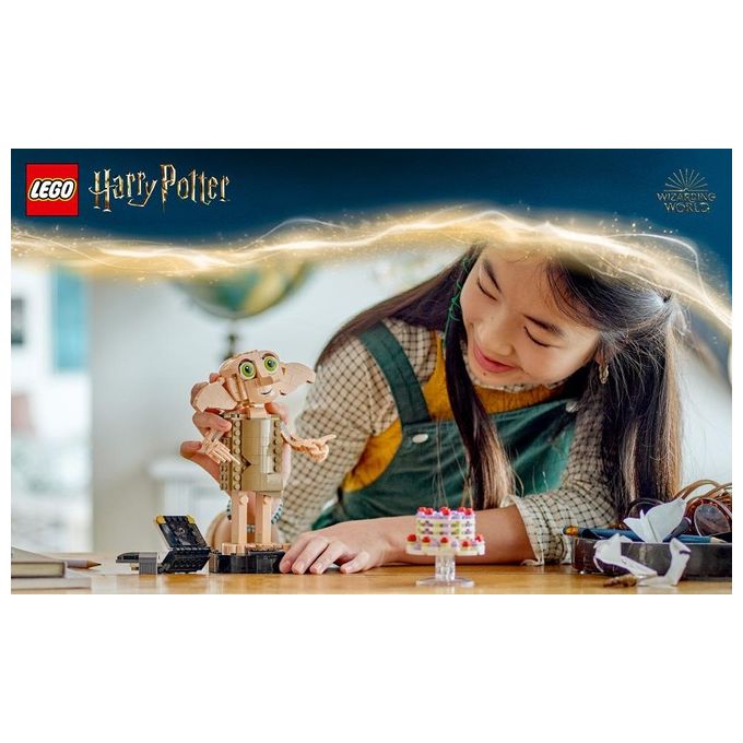 LEGO Harry Potter 76421 Dobby l'Elfo Domestico, Modello Snodabile di Personaggio Iconico, Gioco da Collezione, Regalo 8+ Anni