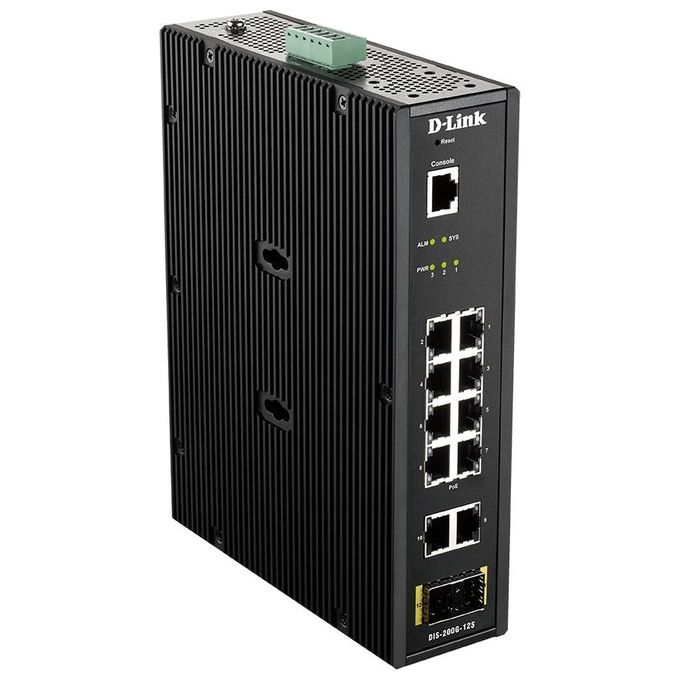 D-Link DIS-200G-12S Switch di Rete Gestito L2 Gigabit Ethernet 10-100-1000 Nero
