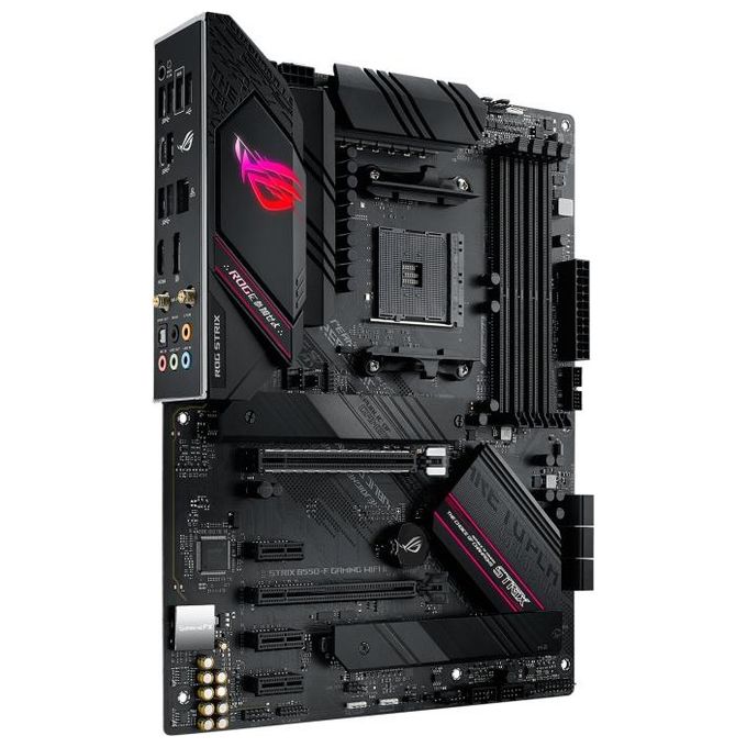 ASUS ROG Strix B550-F Gaming WiFi II Scheda Madre Gaming ATX, AMD B550, Socket AM4, DDR4, PCI 4.0, LAN Intel 2.5Gb, WiFi 6E (802.11ax), 2xM.2, 6xSATA 6GB-s, 2xUSB 3.2 Gen 2, Aura Sync RGB, Nero