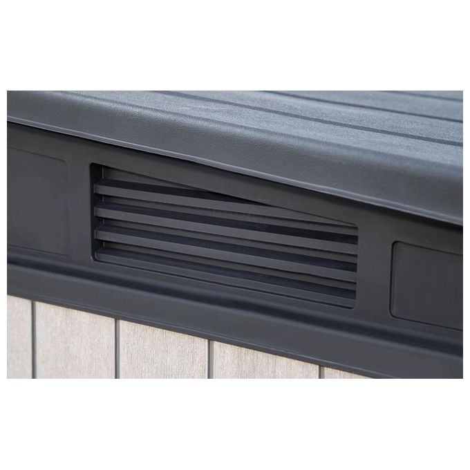 Keter Box Armadio Portattrezzi da esterno ELITE STORE in resina140x82x124h - 1150 LT grigio