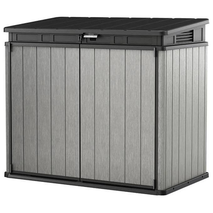 Keter Box Armadio Portattrezzi da esterno ELITE STORE in resina140x82x124h - 1150 LT grigio