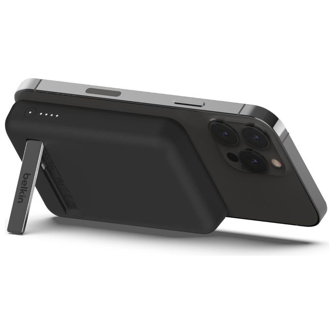 Belkin PowerBank Wireless Magnetica 5.000mAh Nero con Supporto