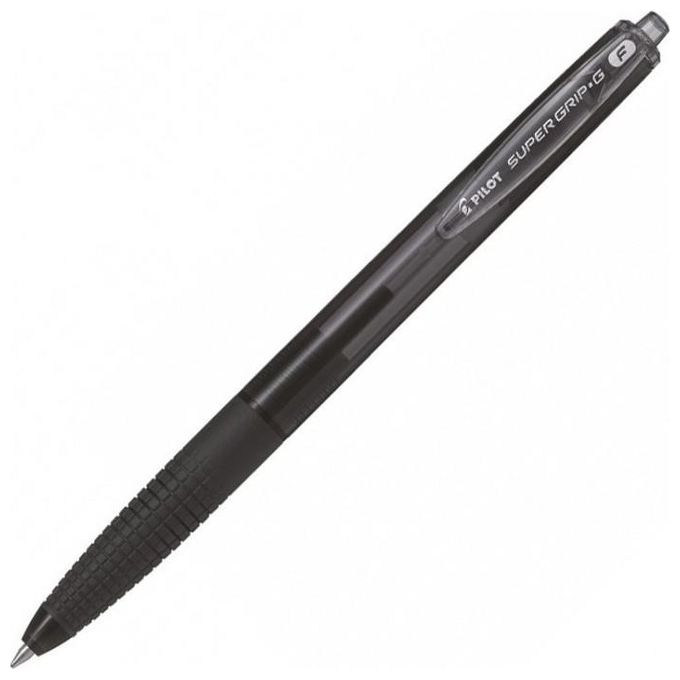 Pilot 001638 Confezione 12 Supergrip G Scatto 0,7mm Nero