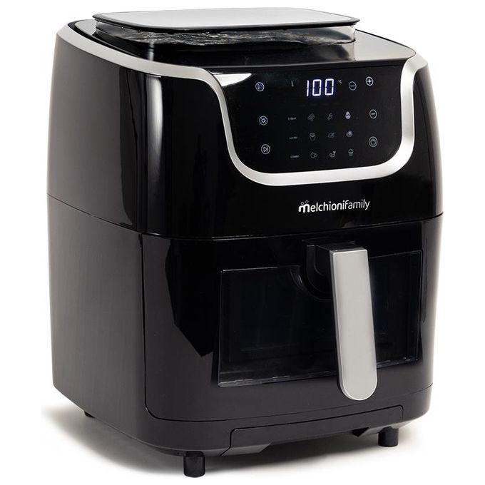 Melchioni Friggitrice 118340038 Gioia Black con Capienza 2.5 Litri e Tecnologia di Cottura ad Aria ad Alte Prestazioni