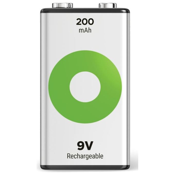 GP Batteries ReCyko NiMH Batteria 9V Block 200mAH Pronta per l'Uso