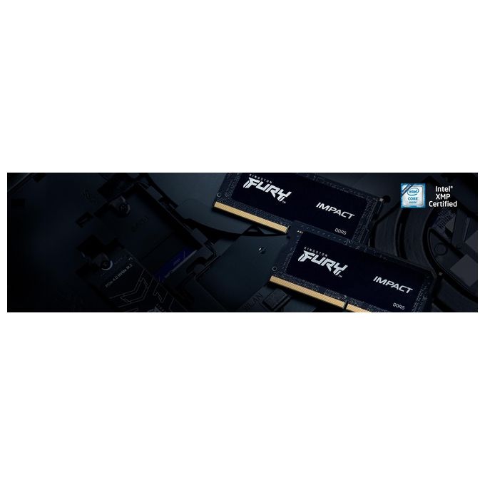 Kingston FURY Impact 16GB 4800MT-s DDR5 CL38 SODIMM Memoria Gaming per Laptop Modulo Singolo KF548S38IB-16