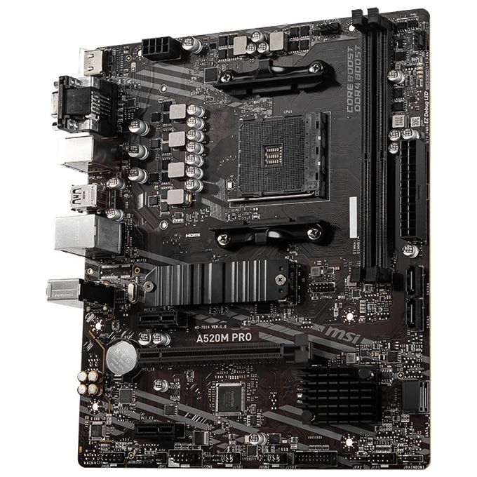 MSI A520M PRO AMD Socket AM4 Motherboard