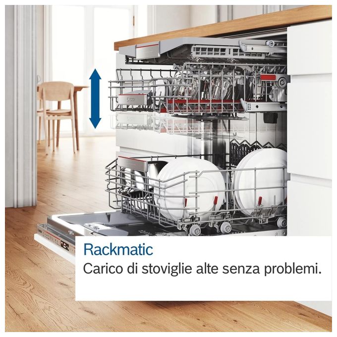 Bosch SMH6YCX02E Serie 6 Lavastoviglie a Scomparsa Totale 60cm Classe Energetica A
