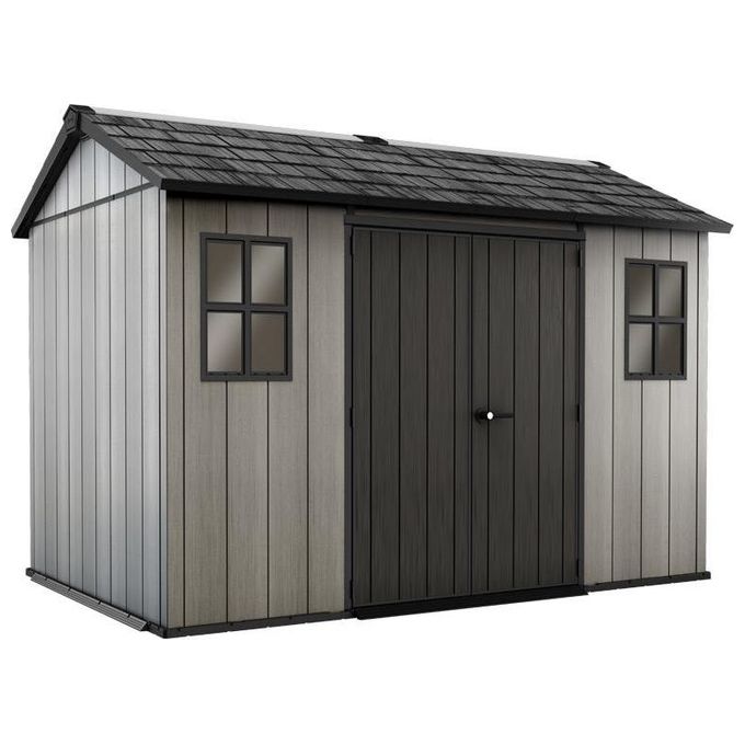 Keter Casetta da Giardino Oakland 1175SD in Resina 350x229x254h Grigio