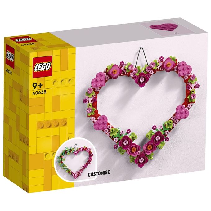 LEGO Creator 40638 Cuore Ornamento, Gioco da Costruire per Bambini 9+, Decorazione per Casa, Idea Regalo per Festa della Mamma