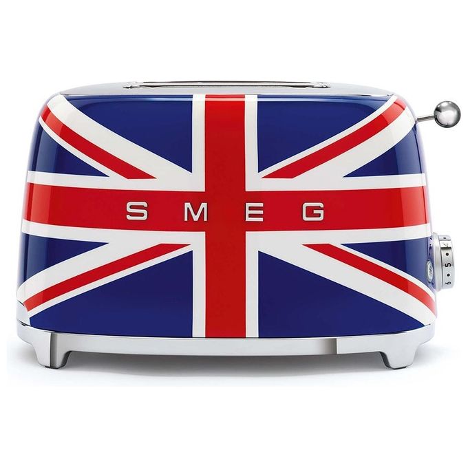Smeg TSF01UJEU Estetica 50's Style Tostapane 2 Fette 6 Livelli di Doratura Union Jack