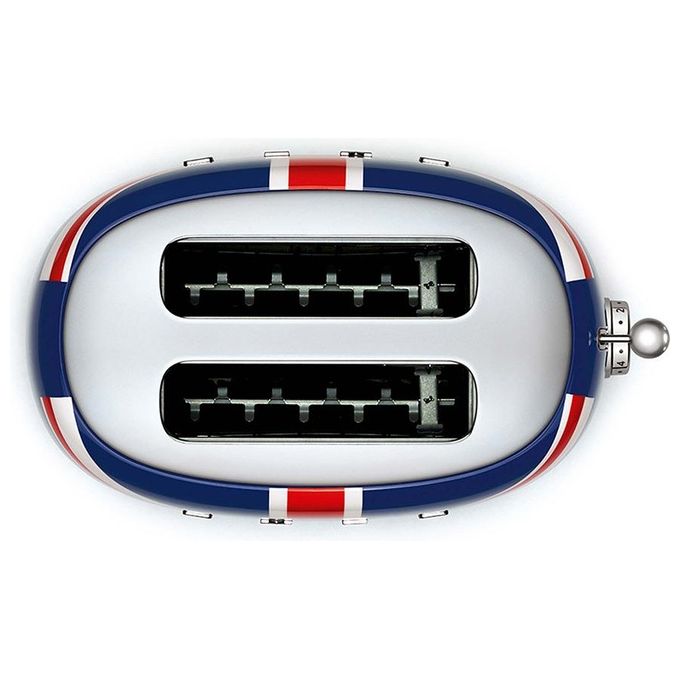 Smeg TSF01UJEU Estetica 50's Style Tostapane 2 Fette 6 Livelli di Doratura Union Jack