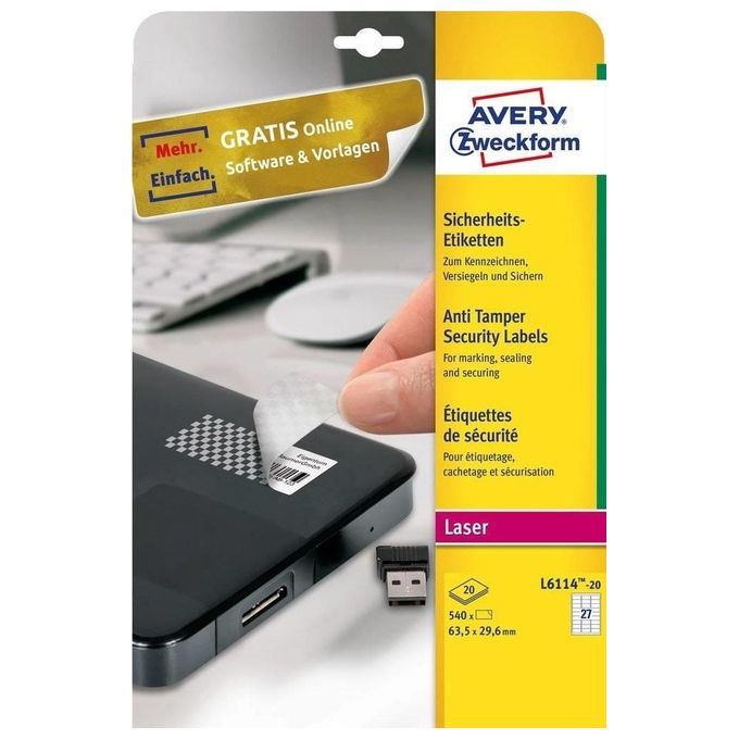 Avery Etich. Antimanom. 63 5x29 6 20ff
