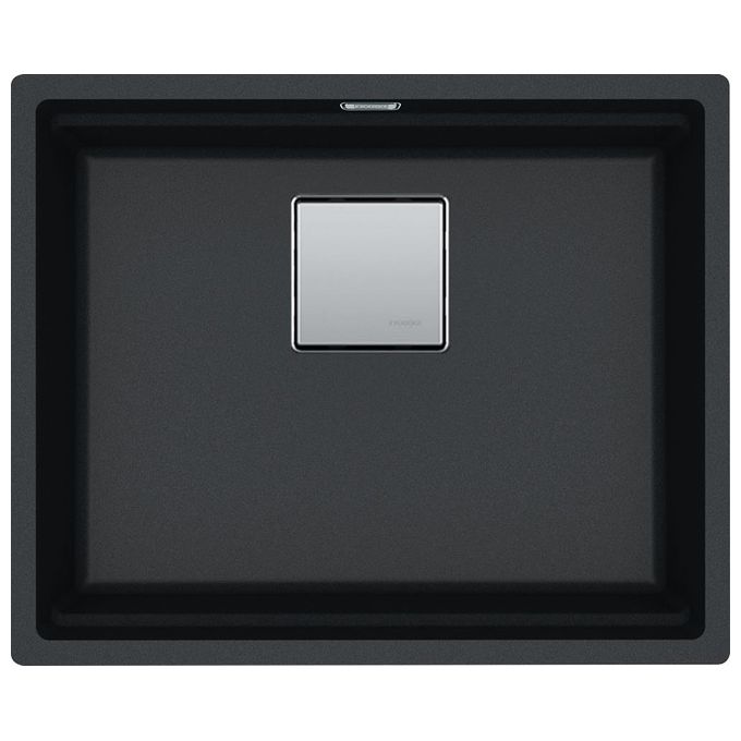 Franke KNG 110-52 Kubus 2 Lavello Fragranite da Incasso Sottotop 1 Vasca Nero 56x46cm 125.0529.601