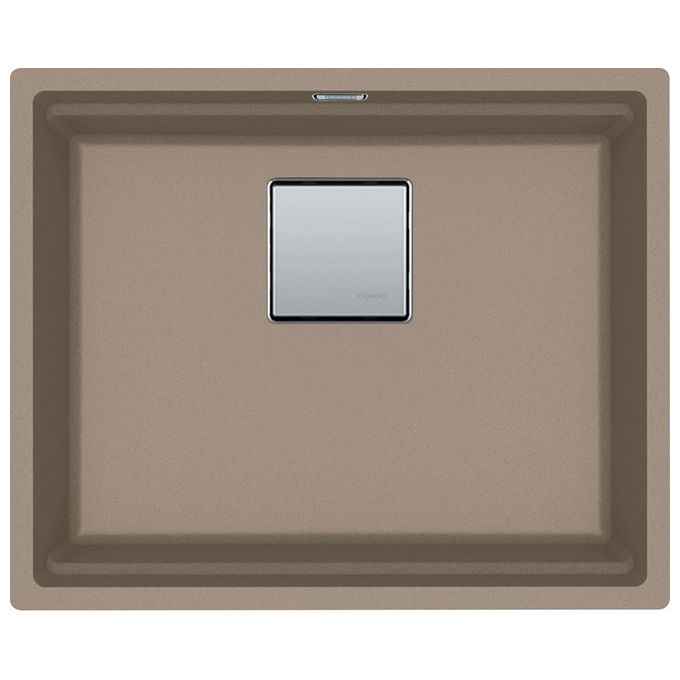 Franke KNG 110-52  Kubus 2 Lavello Fragranite da Incasso Sottotop 1 Vasca Oyster Cover copri scarico in inox 56x46cm 125.0529.602