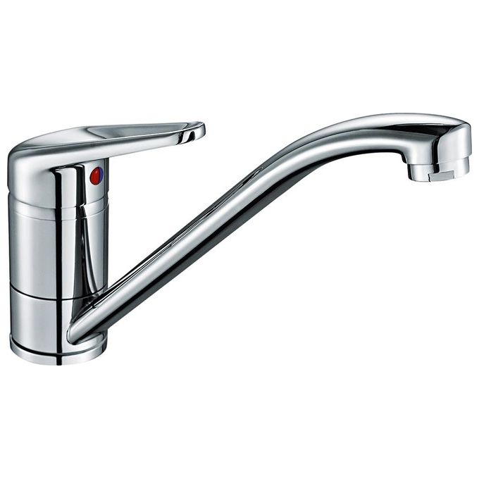 Franke Novara Plus 115.0347.142 – Miscelatore da cucina monocomando, installazione da incasso con fissaggio a 1 bullone, materiale ottone, canna girevole a 360° con cartuccia a dischi ceramici e flessibili in inox, altezza circa 18,4 cm, cromato