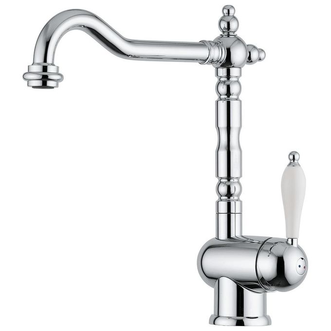 Franke Old England Miscelatore monocomando con canna girevole 360° Cromo 115.0060.360