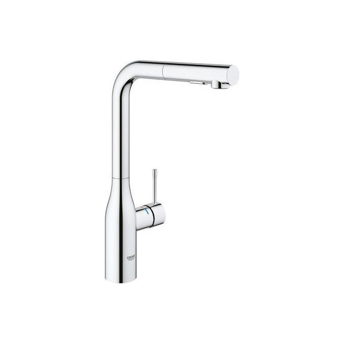 Grohe 30270000 Essence New Miscelatore Monocomando con bocca alta girevole 360° e doccetta estraibile a 2 getti Moderno Cromo
