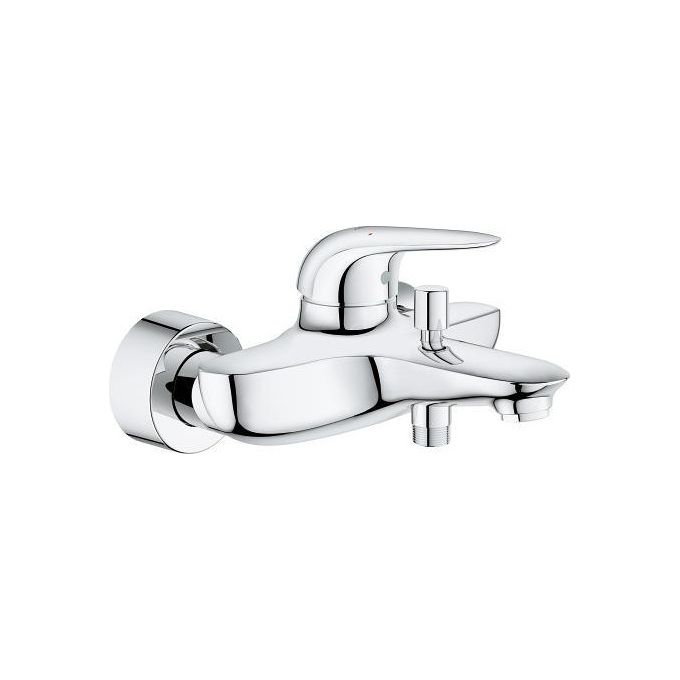 Grohe Rubinetto Miscelatore Monocomando da Parete per Vasca da Bagno Cromo Lucido Starlight Wave