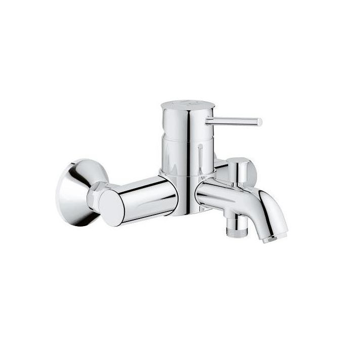 Grohe 23787000 Start Classic Miscelatore monocomando a parete per vasca da bagno Valvola di non ritorno integrata Cromo