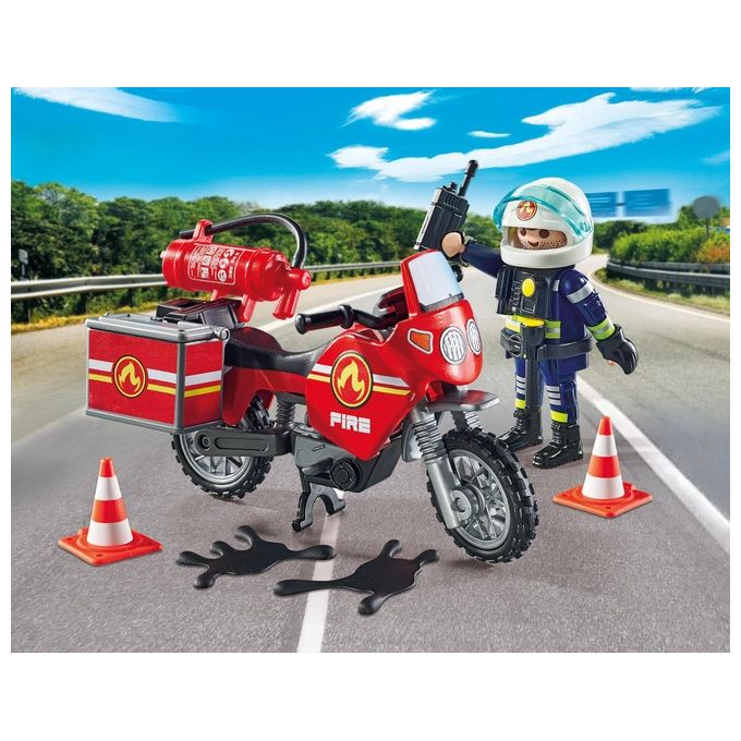Playmobil Action Heroes Moto dei Pompieri