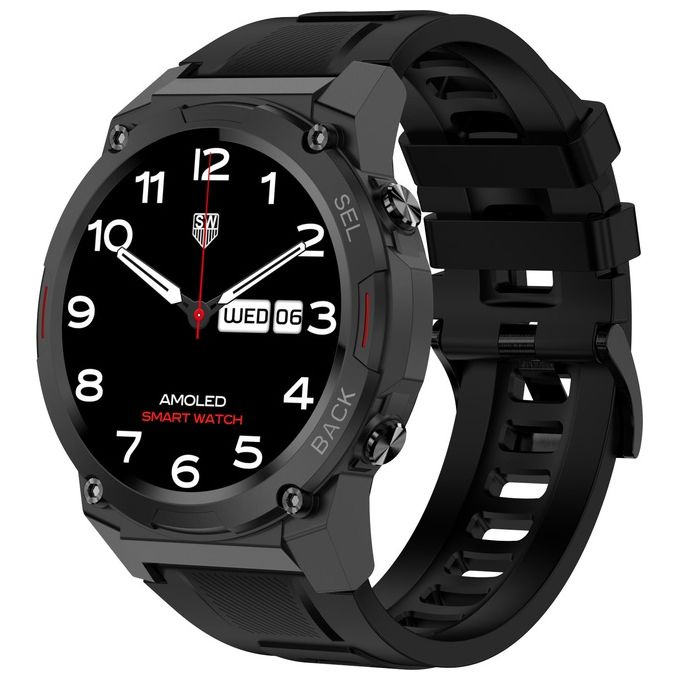 Maxcom FW63 Cobalt Pro black 1.43'' Sport Salute Notifiche Nero