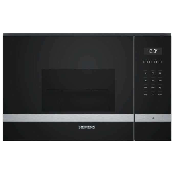 Siemens BE525LMS0 iQ500 Forno a Microonde da Incasso con Grill cookControl 8 programmi automatici 38 cm Acciaio Inox-Nero