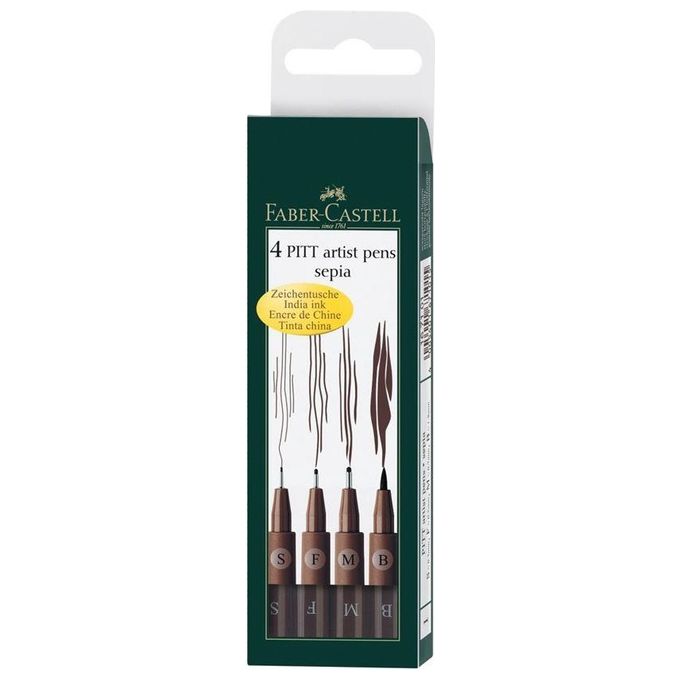 Faber Castell Penna pit art Seppia