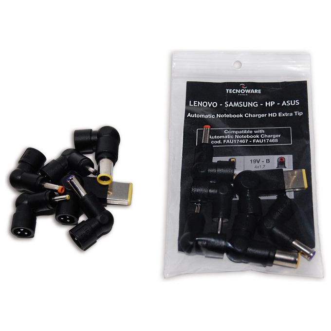 Tecnoware Alimentatore per Notebook con Connettori per Alimentatore Fau17467-Fau17468
